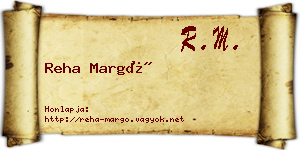 Reha Margó névjegykártya